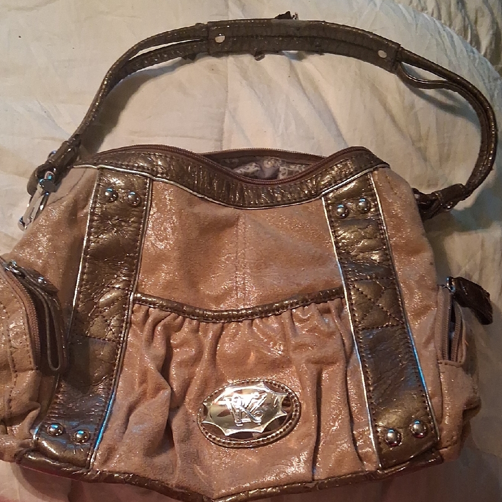 Clearence From $80 Kathy Chic Metallic Women's Shoulder Bag
